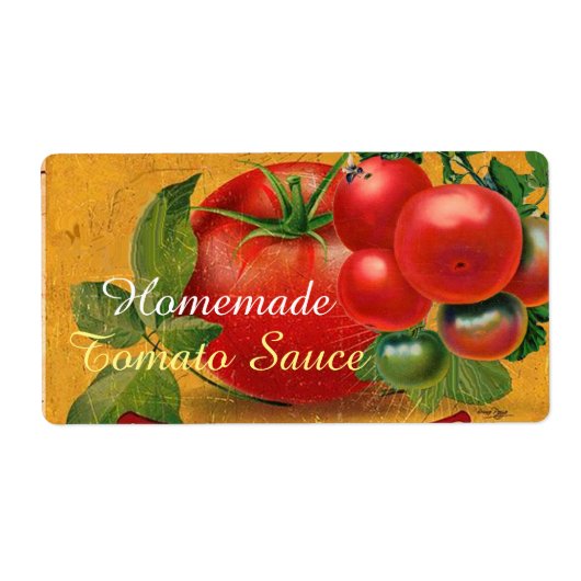 TOMATOES KITCHEN PRESERVES, KANNINGS, TOMATO SAUCE ETIKET (Voorkant)