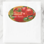 TOMATOES KITCHEN PRESERVES, KANNINGS, TOMATO SAUCE OVALE STICKER (Tas)