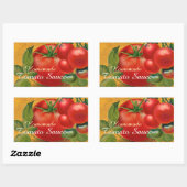 TOMATOES KITCHEN PRESERVES, KANNINGS, TOMATO SAUCE RECHTHOEKIGE STICKER (Vel)
