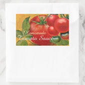 TOMATOES KITCHEN PRESERVES, KANNINGS, TOMATO SAUCE RECHTHOEKIGE STICKER (Tas)