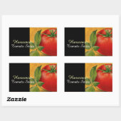 TOMATOES KITCHEN PRESERVES, KANNINGS, TOMATO SAUCE RECHTHOEKIGE STICKER (Vel)