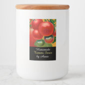 TOMATOES KITCHEN PRESERVES, KANNINGS, TOMATO SAUCE VOEDSELCONTAINER ETIKET (Voorkant)