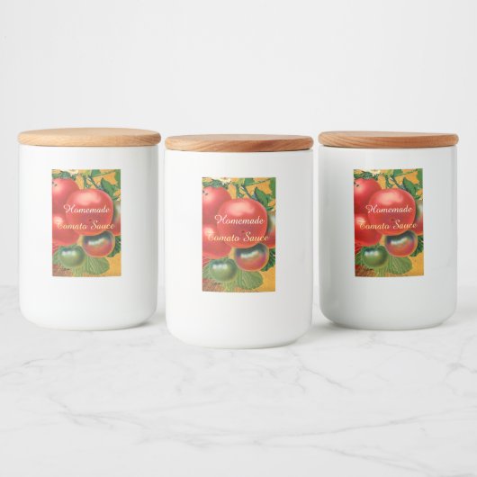 TOMATOES KITCHEN PRESERVES, KANNINGS, TOMATO SAUCE VOEDSELCONTAINER ETIKET (Flessen)