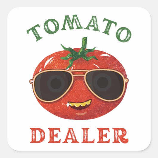 Tomatogate Tomato Dealer Square Sticker (Voorkant)