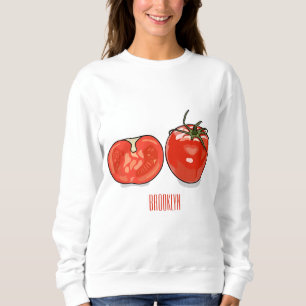 Tomatoncartoontje illustratie  trui