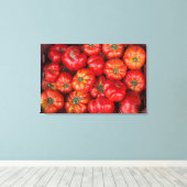 Tomatos op de markt canvas afdruk (Insitu (Houten vloer))