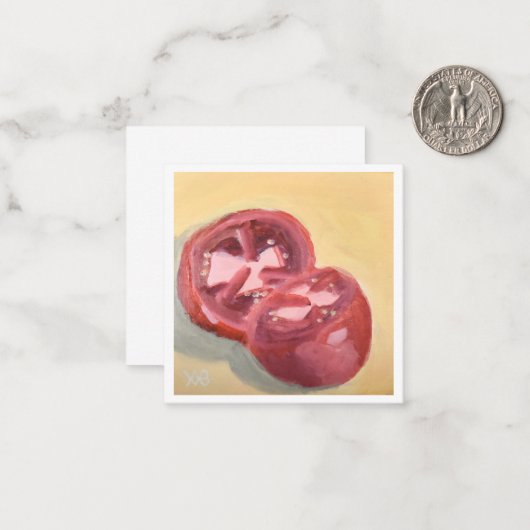 Tomatostudie Notitiekaartje (Voorkant / Achterkant in situ)