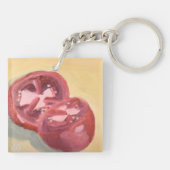 Tomatostudie Sleutelhanger (Achterkant)