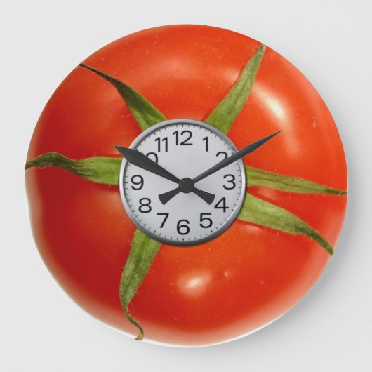 tomatuurwandklok grote klok (Voorkant)