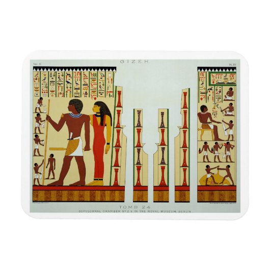 Tomb 24, Sepulchral Kamer nr. 2, van Gizeh, Vol Magneet (Horizontaal)