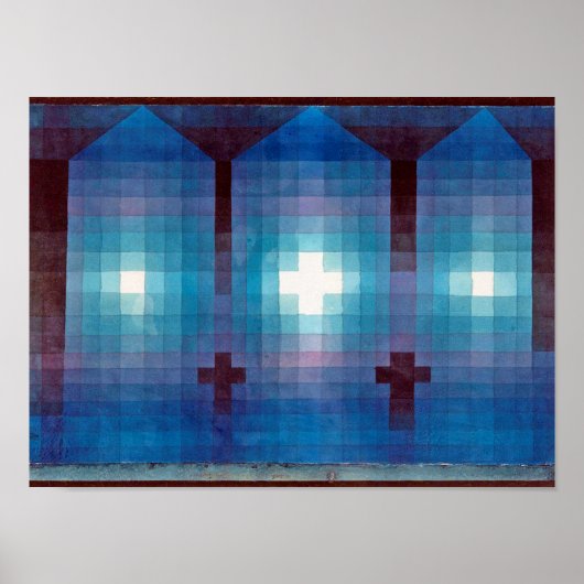 Tomb in Drie, Klee Poster (Voorkant)