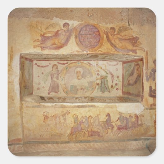 Tomb of Aelia Arisuth Vierkante Sticker (Voorkant)