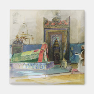Tomb of Bayazid I, Bursa, Turkije (w/c op papier) Magneet
