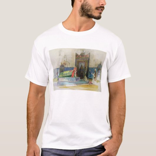Tomb of Bayazid I, Bursa, Turkije (w/c op papier) T-shirt (Voorkant)