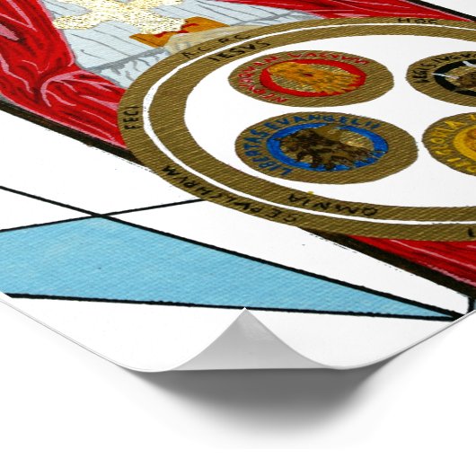 Tomb of Christelijk Rosenkreutz Poster (Hoek)