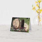 Tomb of Christus Risen Jesus Christelijk Notecard  Kaart (Gele Bloem)
