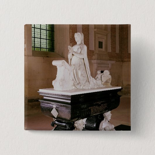 Tomb of Diane de Poitiers Vierkante Button 5,1 Cm (Voorkant)