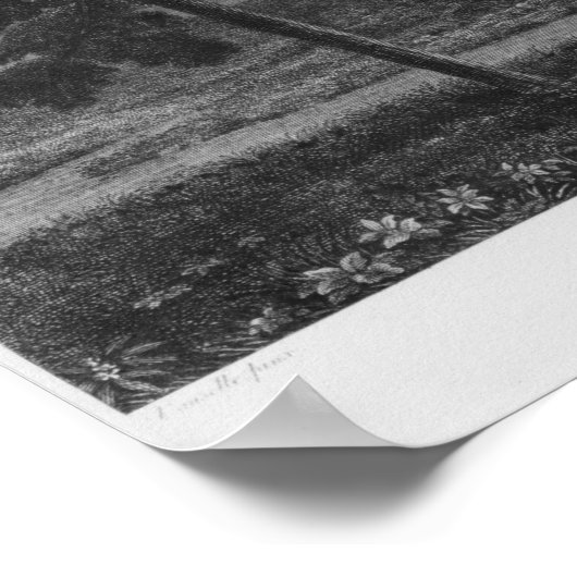 Tomb of Heloise en Abelard Poster (Hoek)