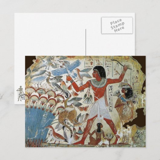 Tomb of Nebamun: Fowling Briefkaart (Voorkant / Achterkant)