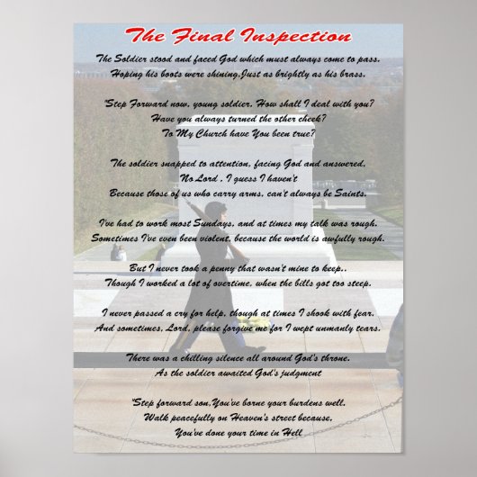 Tomb of Onbekende finale sectie Poster (Voorkant)