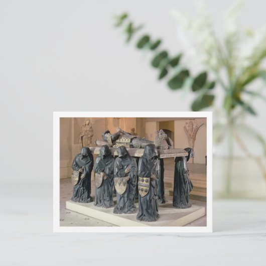 Tomb of Philippe Pot (1428-94) van Citeaux Abbey, Briefkaart (Staand voorkant)