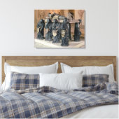 Tomb of Philippe Pot (1428-94) van Citeaux Abbey, Canvas Afdruk (Insitu (Slaapkamer))