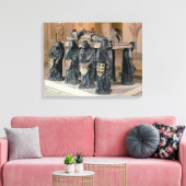 Tomb of Philippe Pot (1428-94) van Citeaux Abbey, Canvas Afdruk (Insitu (Woonkamer))