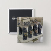 Tomb of Philippe Pot Vierkante Button 5,1 Cm (Voorkant /achterkant)