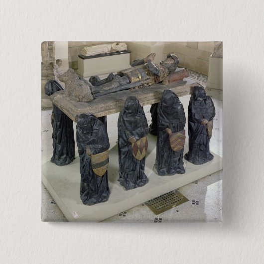 Tomb of Philippe Pot Vierkante Button 5,1 Cm (Voorkant)