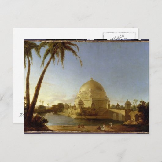 Tomb of Sher Shah, Sasaram, Bihar, c.1790 (olie op Briefkaart (Voorkant / Achterkant)