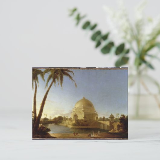 Tomb of Sher Shah, Sasaram, Bihar, c.1790 (olie op Briefkaart (Staand voorkant)