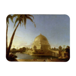 Tomb of Sher Shah, Sasaram, Bihar, c.1790 (olie op Magneet