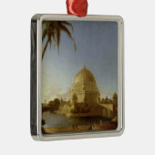 Tomb of Sher Shah, Sasaram, Bihar, c.1790 (olie op Metalen Ornament (Rechts)