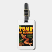 Tomb of Terror the Shadow of Death Bagagelabel. Bagagelabel (Voorkant verticaal)