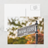 Tomb of the Unknown Soldier Sign Briefkaart (Voorkant / Achterkant)