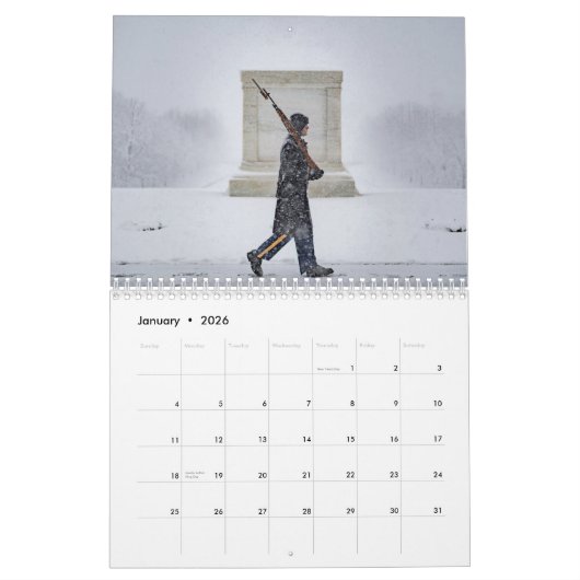 Tomb of the Unknowns Kalender (Jan 2026)