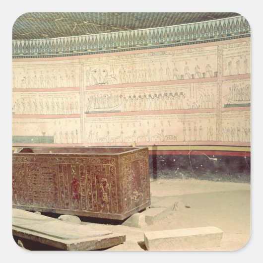 Tomb of Tuthmosis III Vierkante Sticker (Voorkant)