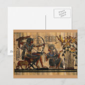 Tomb Painting op Papyrus Briefkaart (Voorkant / Achterkant)