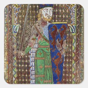 Tomb plaque of Geoffrey Plantagenet Vierkante Sticker