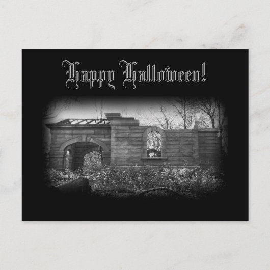 Tomb Ruin Happy Halloween ontvangen Briefkaart (Voorkant)