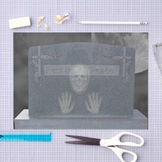 Tomb Stone-weefselpapier Tissuepapier (Craft)