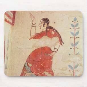 Tomb van de acrobaten, detail van een danser muismat