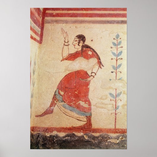 Tomb van de acrobaten, detail van een danser poster (Voorkant)