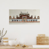 Tomb van de keizer Akbur in Secundra Poster (Keuken)