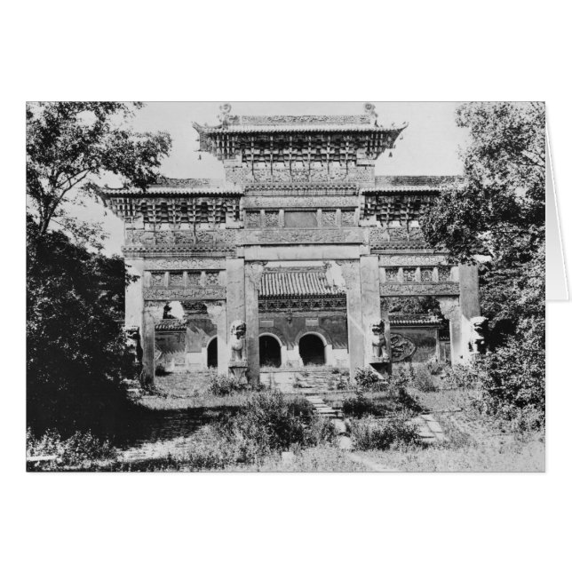 Tomb van de keizer Qing Taizong (Voorkant Horizontaal)