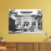 Tomb van de keizer Qing Taizong Canvas Afdruk (Insitu (Woonkamer))