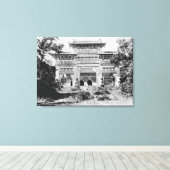 Tomb van de keizer Qing Taizong Canvas Afdruk (Insitu (Houten vloer))
