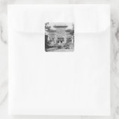 Tomb van de keizer Qing Taizong Vierkante Sticker (Tas)