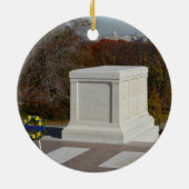 Tomb van de onbekende soldaat, Arlington Yellow Wr Keramisch Ornament (Achterkant)