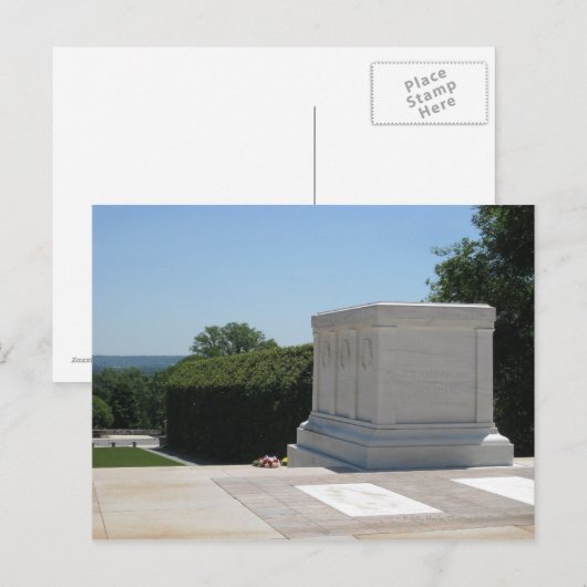Tomb van de onbekende soldaat briefkaart (Voorkant / Achterkant)
